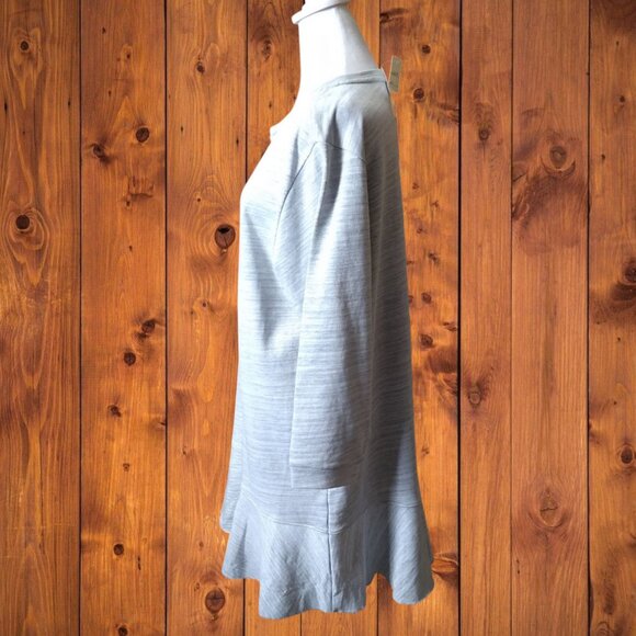 Lilla P Women's Large Gray Stretch 3/4 Sleeve Sweater Dress Casual Neutral NEW - Picture 6 of 7